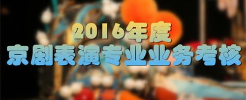 女孩插逼喷水网站国家京剧院2016年度京剧表演专业业务考...